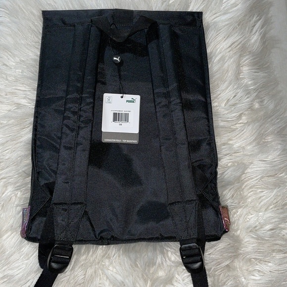 Puma Backpack Commuter Fold Top Laptop Backpack Oil Swirl Effect NWT 💻 🎒🆕 - Picture 15 of 15
